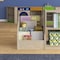 Flash Furniture Bright Beginnings Commercial Grade Modular Wooden Classroom 4 Tier Book Display Shelf, Natural MK-KE24305-GG - alternate 2